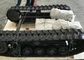 建設用機器の予備品のための黒いゴム製トラック下部構造Chasiss 1-10T
