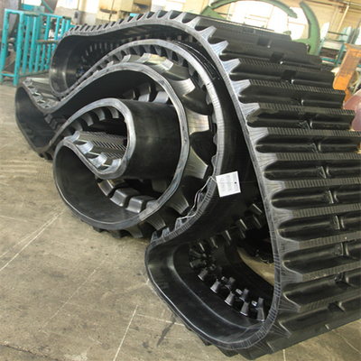 500x100x62 大型ダンパーゴムトラック 地面損傷が少ないゴムトラック
