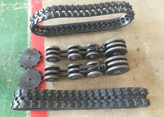 幅148mm Robot Rubber Tracks With 60mm Pitch 36 Links